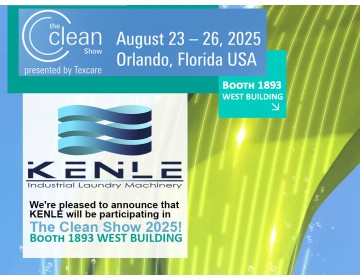 KENLE va prezenta echipamente de spălătorie industrială la The Clean Show 2025